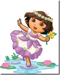 Dora in Enchanted Forest dress (2)